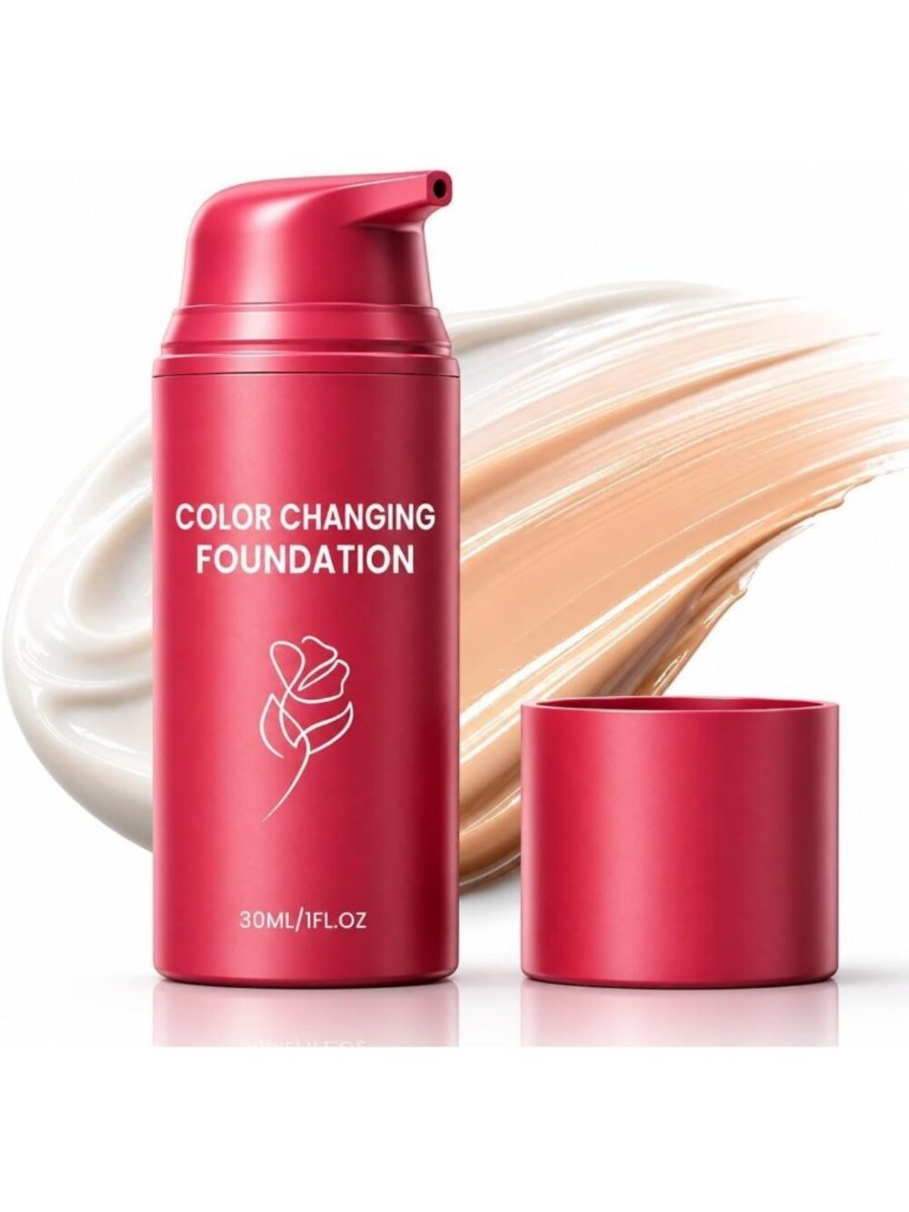 Color Changing Liquid Foundation - Skin Tone Adapting Makeup for Women